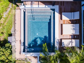 Overhead view of pool and terrace - Overhead view of pool and terrace
