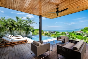 Outdoor oceanview terrace