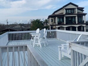 Watch the sunset on the deck.