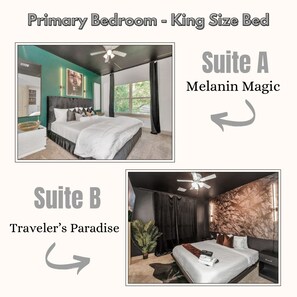 Primary Bedroom - King Size Bed