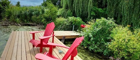 Dock with Adirondak Chairs