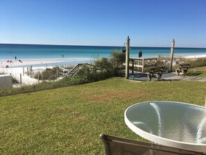  Your patio table right near beach walkover