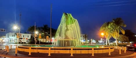 "The Stuart Sailfish Fountain" in historic downtown in Stuart, FL