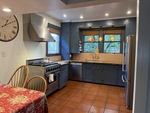 Large kitchen with breakfast nook designed by cooks for folks that love to cook