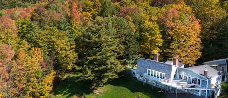 Aerial view of the property