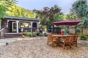 Spacious front porch