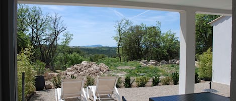 Vue depuis la terrasse de l'Oppidum