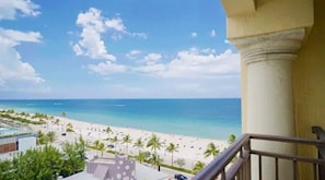 View of the Beach from your Private Balcony