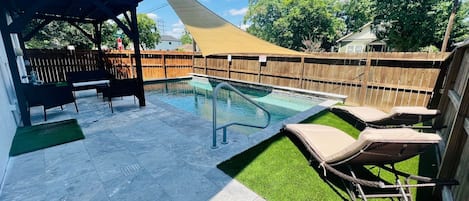 Backyard with pool