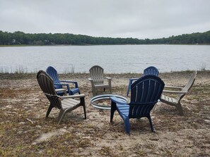 Firepit on the beach.
