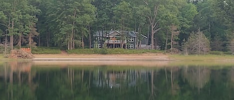 View of the house from the lake.