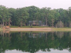 View of the house from the lake.