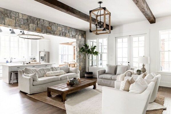 Gorgeous, spacious living room to make yourself at home.