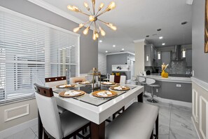 A view from our dining towards the kitchen