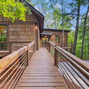 The entrance to the treehouse welcomes you with open arms, inviting you to leave the ordinary behind.