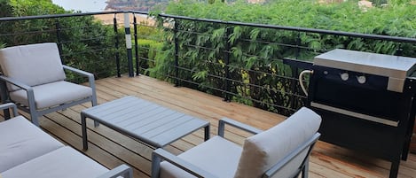 Terrasse privative avec plancha ..... 