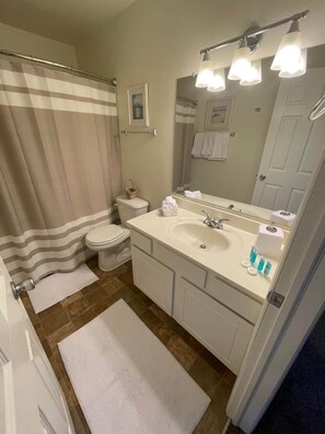 Bathroom with Designer Linens