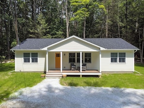 Enjoy the crisp air and views on this large front porch