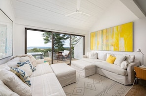 Enjoy lake views and conversation!