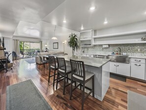 Lovely Kitchen with Island and Breakfast Bar