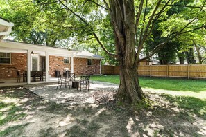 Fenced-In Yard | Covered Patio | Smokeless Fire Pit | Gas Grill
