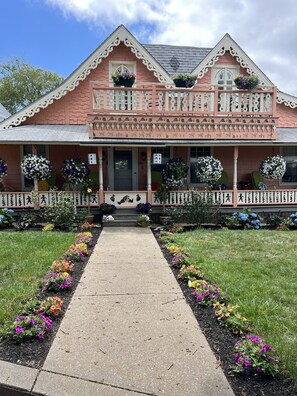 Historical Gingerbread House called Seashrimp in downtown Oak Bluffs