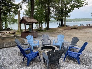 Fire Pit overlooking Long Lake
