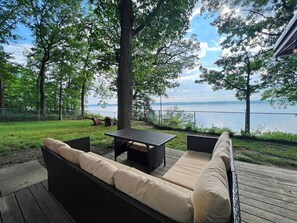 Seating Area with Lake Views