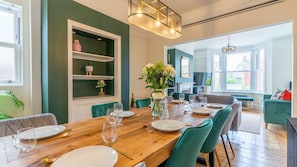 Dining room and Snug, Otley House, Bolthole Retreats