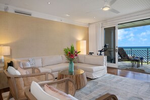 The villa was just renovated with high end furniture for a luxury beach style