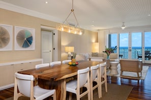 From the kitchen to the patio, the ocean will be right in your sight