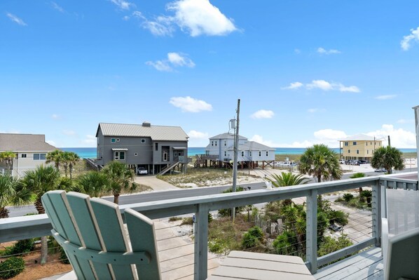 The Gulf view from the front deck