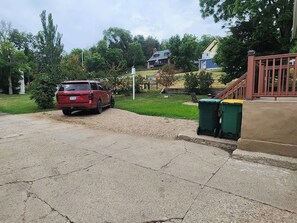 Off street parking in rear of house