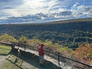 Blick von der Unterkunft