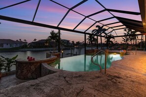 Infinity pool with view