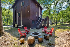 Gather around the firepit for warmth, stories, and starlit memories!