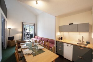 Kitchen and dining area