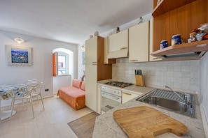 Kitchen and dining area