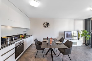 Kitchen and dining area