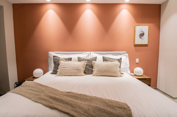 Relax and unwind in our cozy bedroom 
