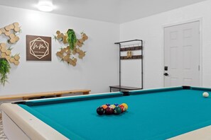 Pool Table | Game Room |TV Lounge Area | Foosball | Tic-Tac-Toe | Connect 4