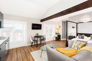 Sofa and TV