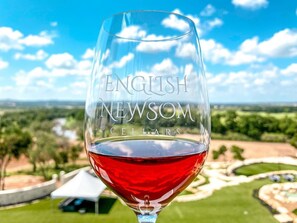 Enjoy our excellent wine here at the Resort at Fredericksburg by English Newsom Cellars! Exceptional wine and an Exceptional Venue! - Copy
