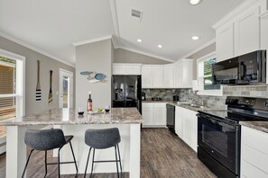 Large kitchen space.