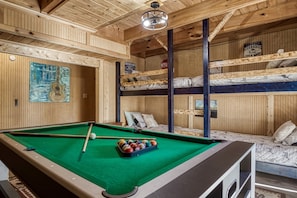 View of bunk bed area and pool table - View of bunk bed area and pool table