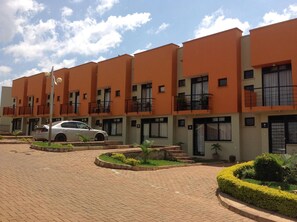 Front of the resort property