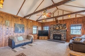 Living room-Fireplace not accessible to guests