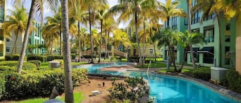 One of the 5 pools in the complex