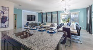 Indoors, Home Decor, Room, Flooring, Dining Room