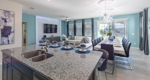 Indoors, Home Decor, Room, Flooring, Dining Room